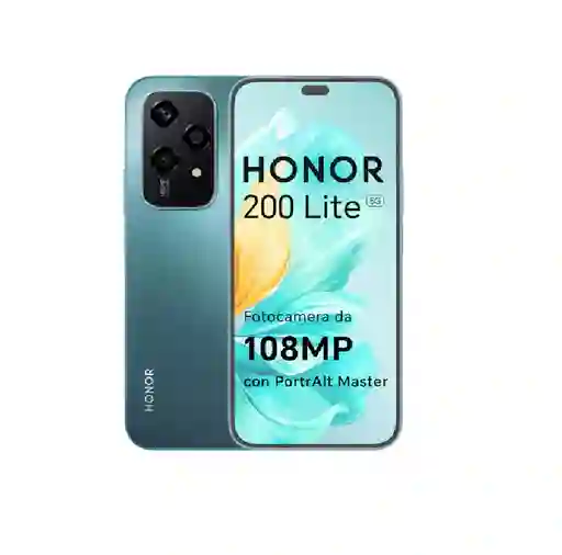 Celular Honor 200 Lite 5g 256 Gb 8 + 8 Ram Aguamarina