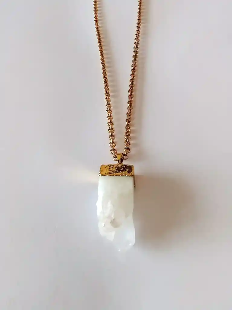 Collar Cuarzo Cristal En Bruto A Domicilio