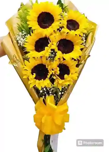 Ramo De Girasoles Regalo Para Mamá - Arreglo Floral - Regalo Para Mujer - Arreglo De Flores