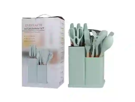 Set Juego 19 Pcs Utensilios Cocina Hogar Multifuncional