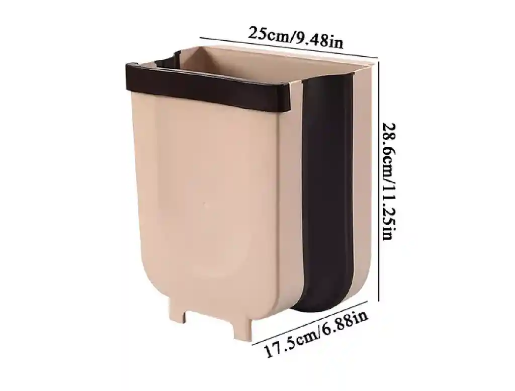 Cubo De Basura Plegable Montado En La Pared Para Puerta