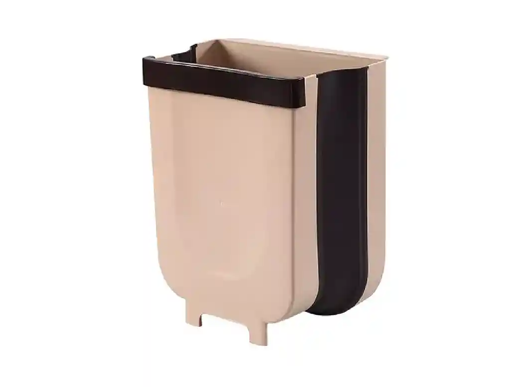 Cubo De Basura Plegable Montado En La Pared Para Puerta