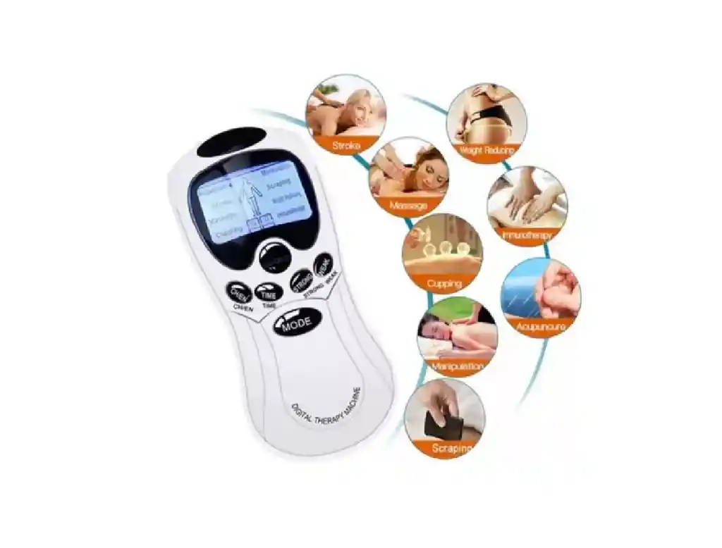 Equipo Gimnasia Pasiva Digital 8 Electrodos Masaje Electro