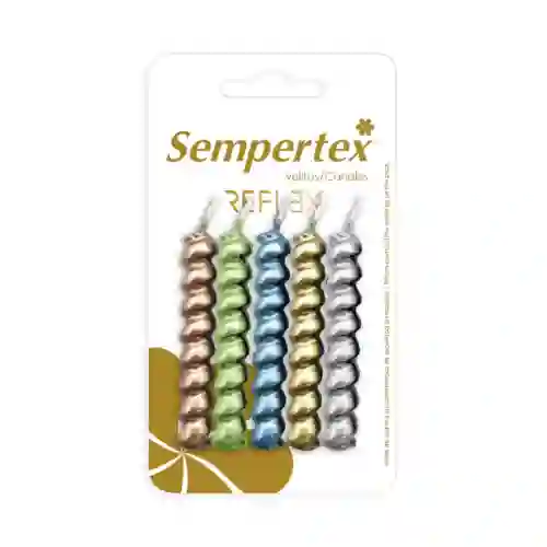 Vela Metalizada Reflex Stdo Cartonx5 Sempertex