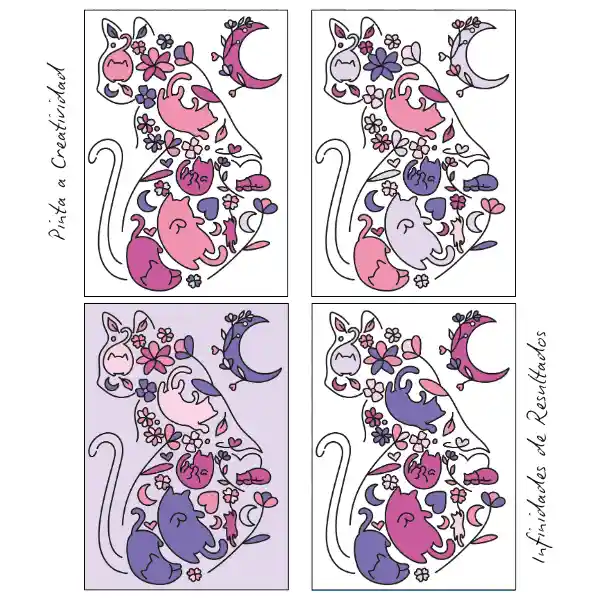 Kit De Arte-terapia: Entre Ronroneos 20x25cm + Dulzura