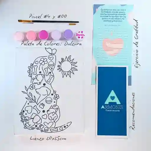 Kit De Arte-terapia: Complicidad Peluda 20x25cm + Dulzura