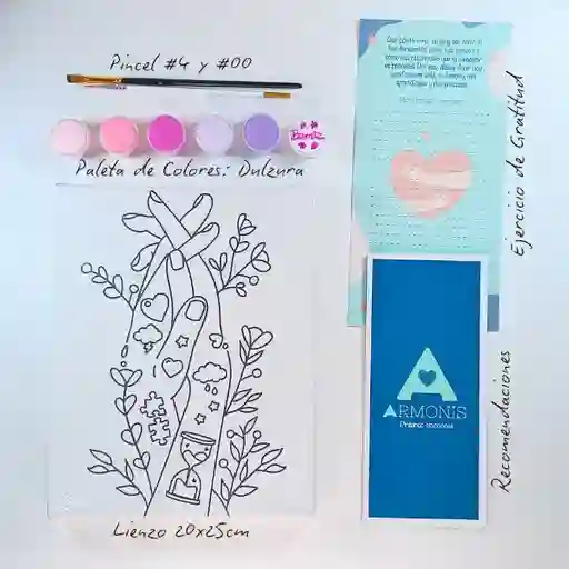 Kit De Arte-terapia: Entrelazados 20x25cm + Dulzura