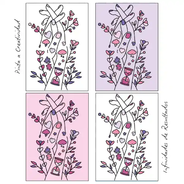 Kit De Arte-terapia: Entrelazados 20x25cm + Dulzura