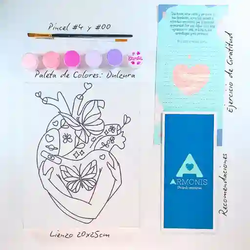 Kit De Arte-terapia: Me Elijo 20x25cm + Dulzura