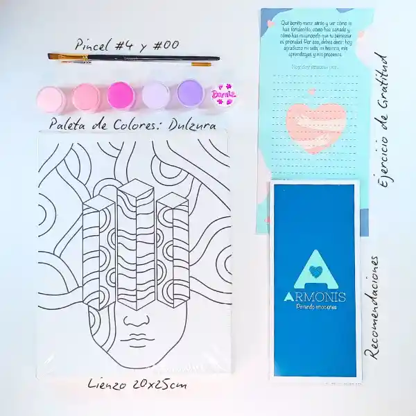 Kit De Arte-terapia: Libérate 20x25cm + Dulzura