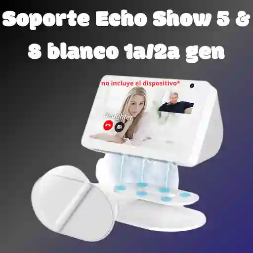 Soporte Blanco Para Echo Show 5 Y 8 (1/2 Gen)