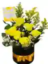Ramo De Flores Con Rosas Amarillas Y Chocolates ( Arreglo De Flores Amarillas- Regalo Para Mujer-bouquet De Flores - Feliz Cumpleaños) Flores Amarillas