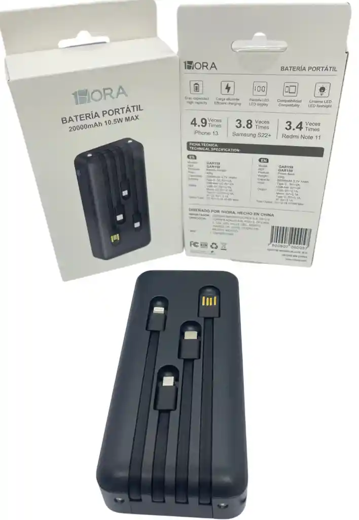 Power Bank 20000mah 1hora 159