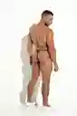 Talla S Middle Thong Tanga Hilo Hombre Negro Microfibra Blokes