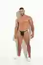 Talla Xl Middle Thong Tanga Hilo Hombre Negro Microfibra Blokes