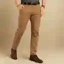 Pantalón En Drill Color Habano Para Hombre