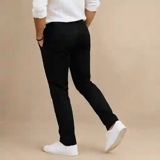Pantalón Drill Negro Para Hombre