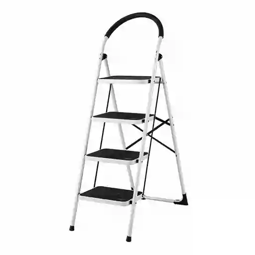 Escalera Metalica Articulada 4 Peldanos Uduke (ht1324)