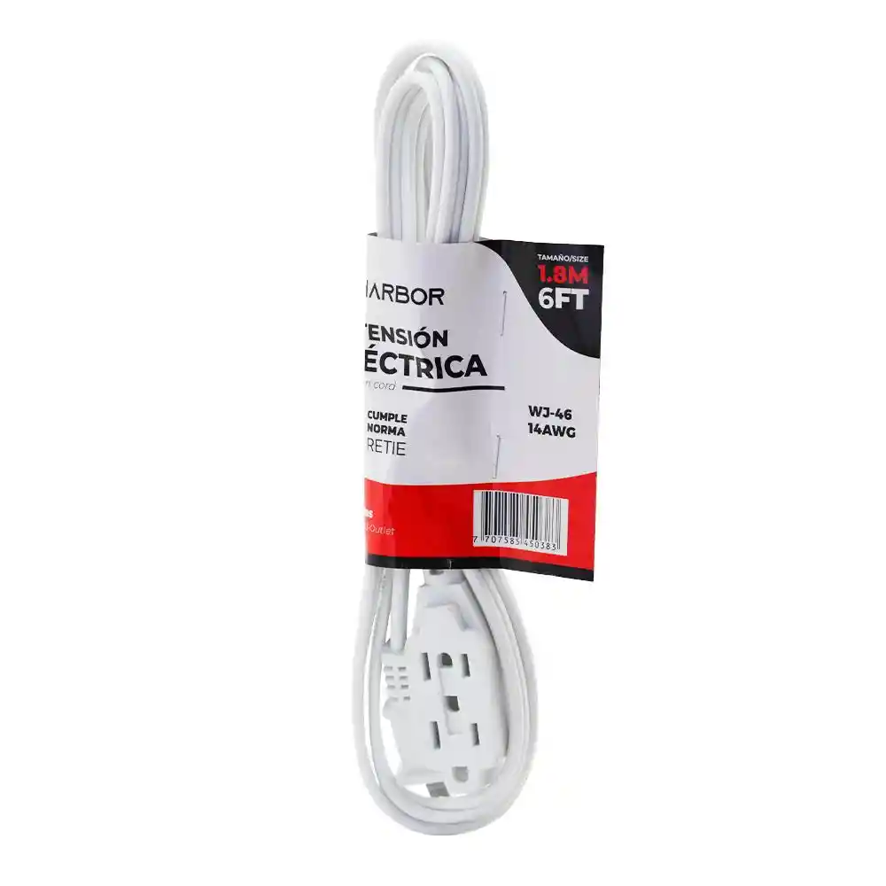 Extension Blanca 1.8 Mts Vharbor (wj-46 6ft)
