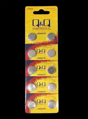 Pila Bateria De Boton Lr44 A76 Alcalina 1.5v / Unidad
