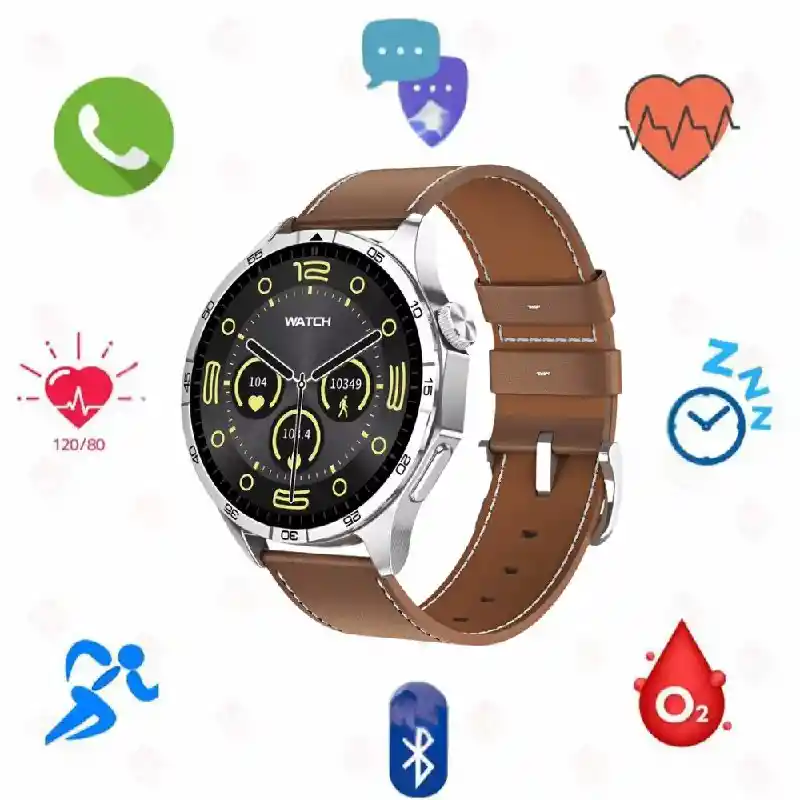 Reloj Inteligente Smartwatch Bluetooth Gm1 Plateado