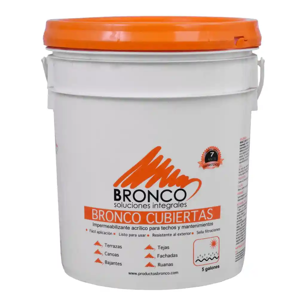 Impermeabilizante Acrilico 7 Aðos Bronco Cubierta Cuðete Blanco (4bc4300019)