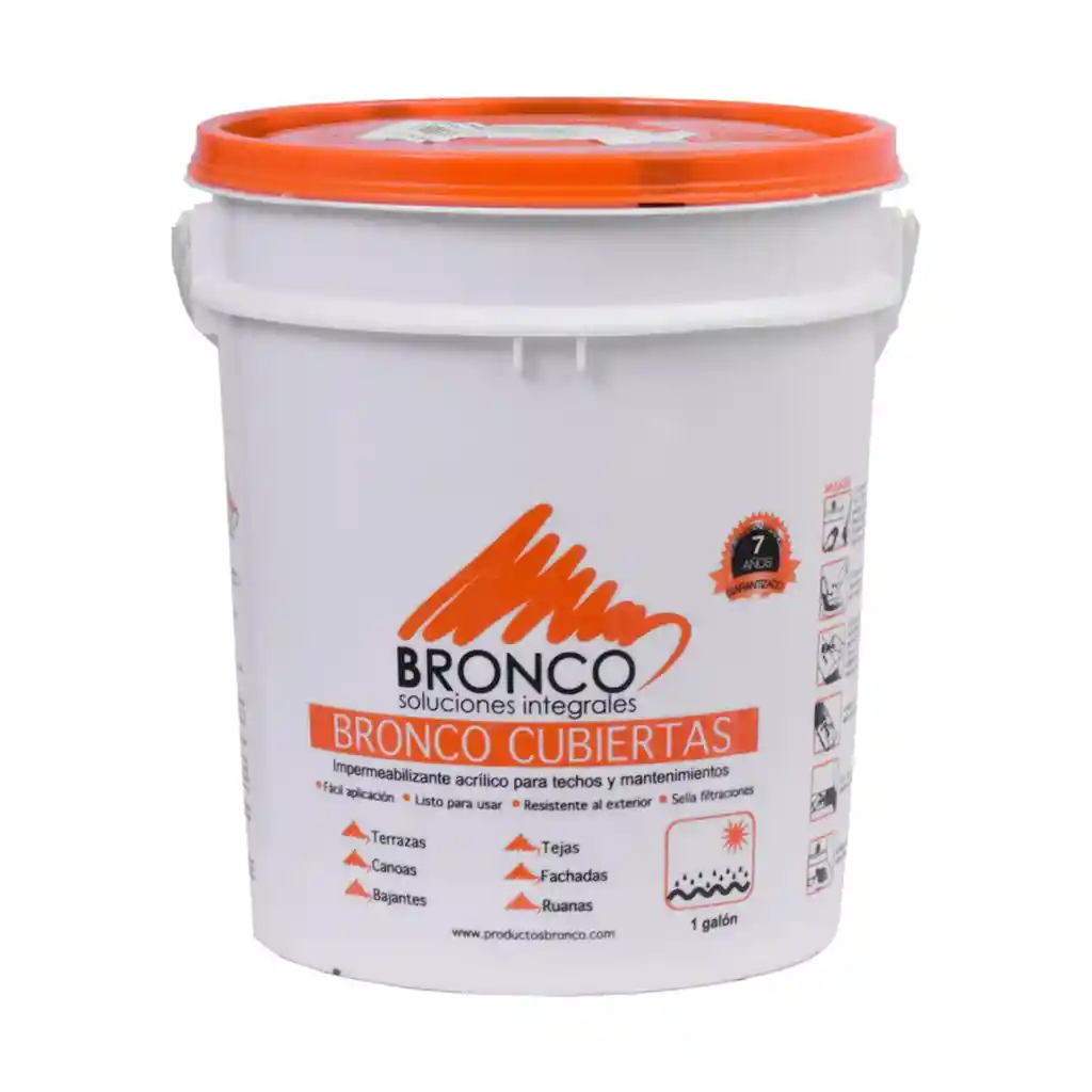 Impermeabilizante Acrilico 7 Aðos Bronco Cubierta Galon Gris (4bc4300104)