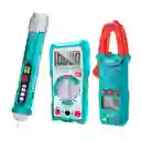 Kit Medidor De Corriente Digital Incluye Probador - Tester - Pinza Super Select Total (tmt43028)