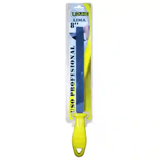 Lima Plana 8" Mango Amarillo Blister Uduke Ht90308