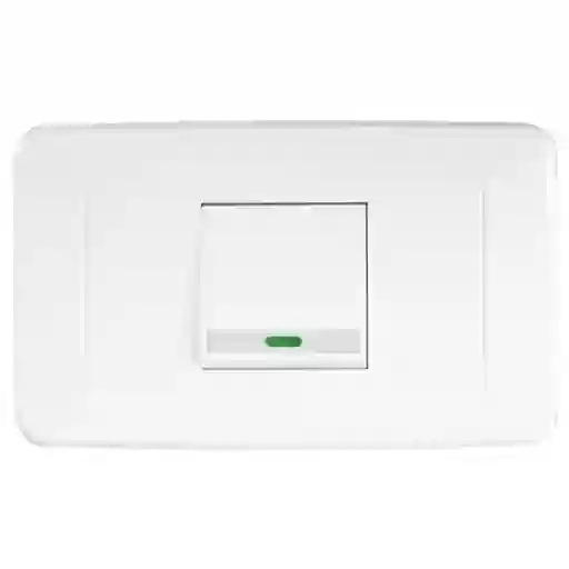 Linea Bk Blanca Incrustar Swiche Sencillo Conmutable Vharbor