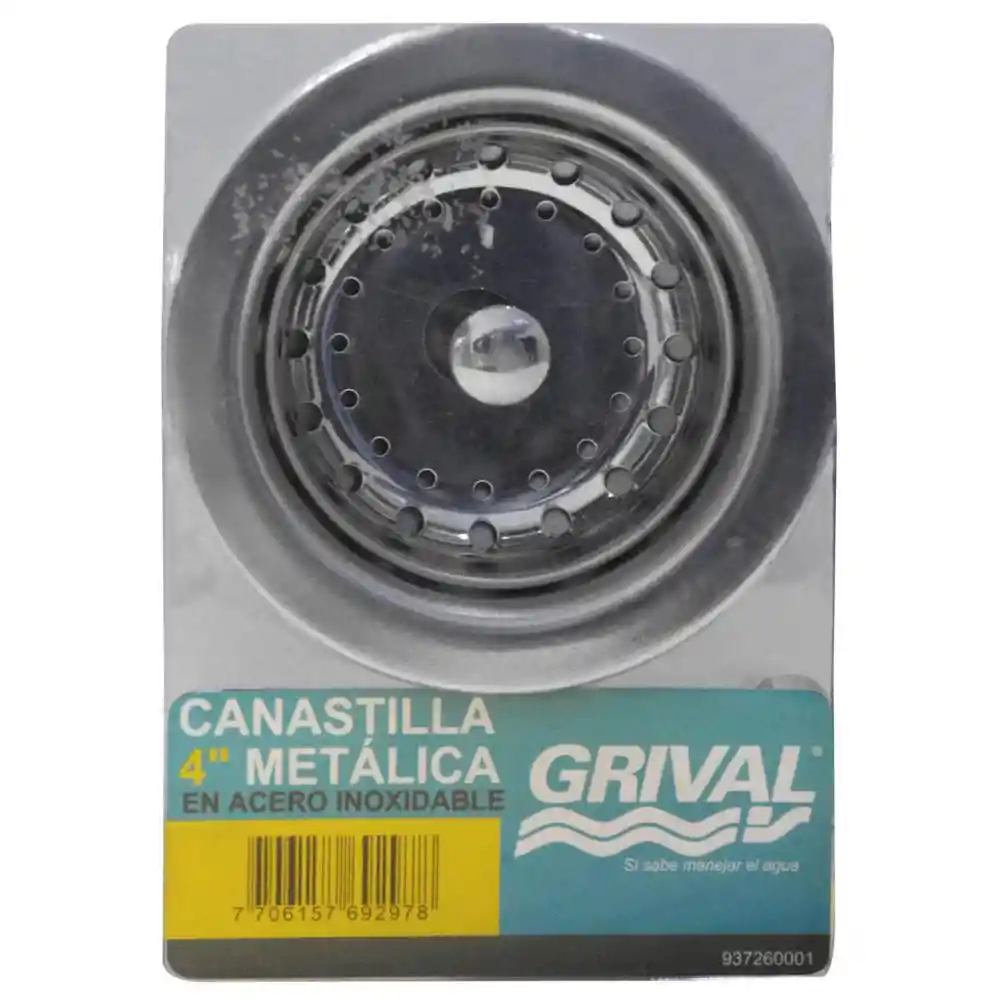 Canastilla Grival Lavaplatos Metalica 4" (93726)