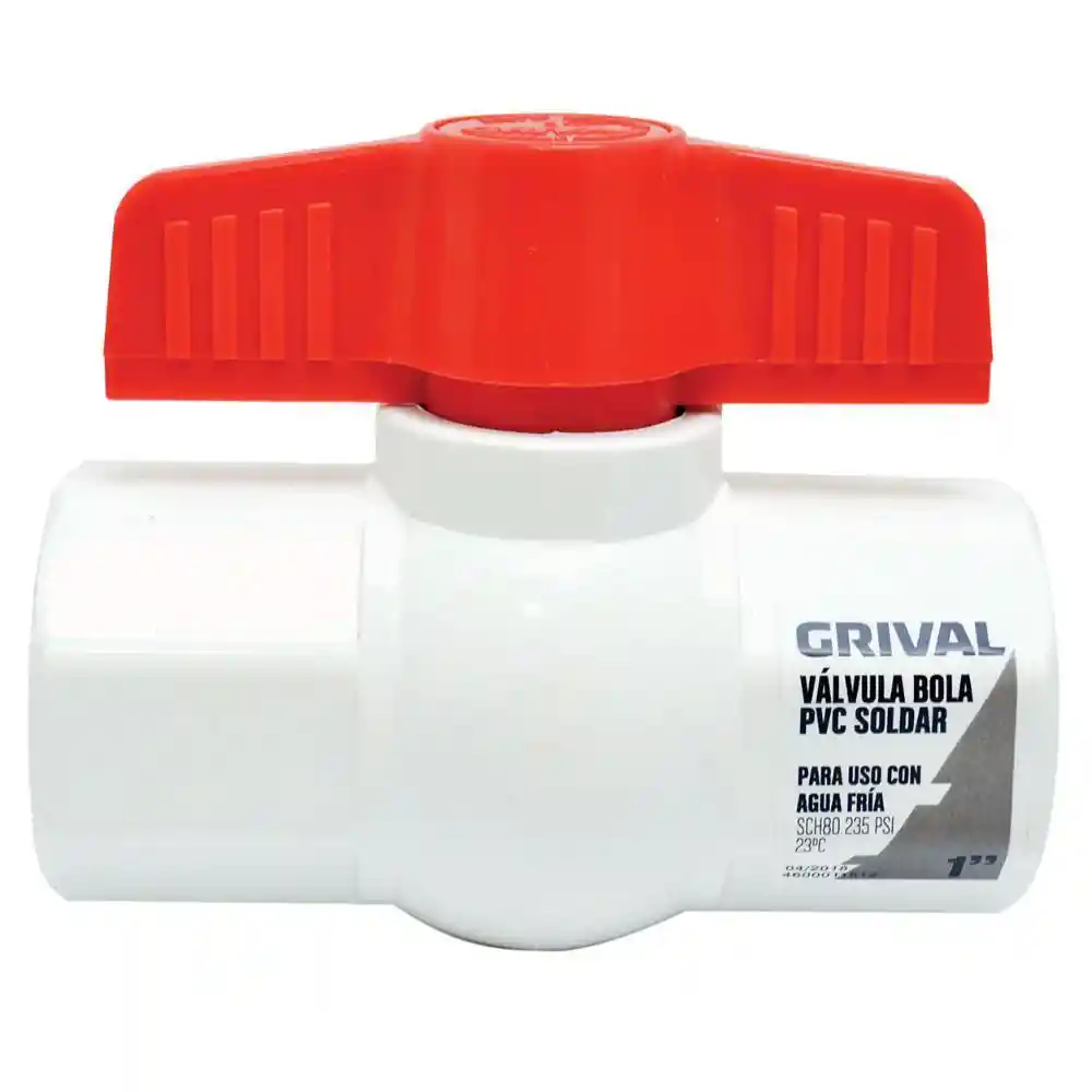 Linea Grival Llave Bola Pvc Lisa 1"