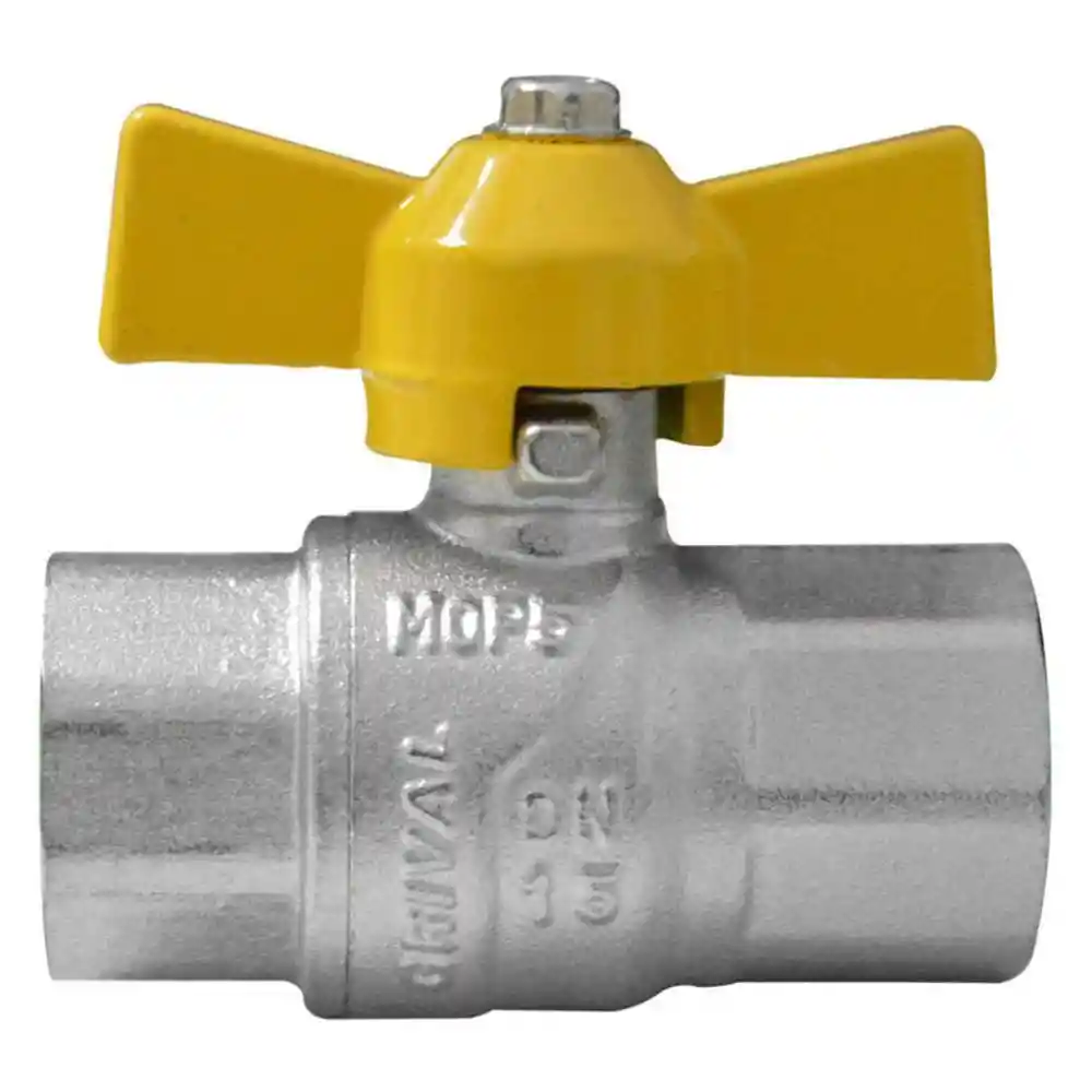 Linea Grival Llave Gas Amarilla 1/2 Chapola Mariposa (717440001)