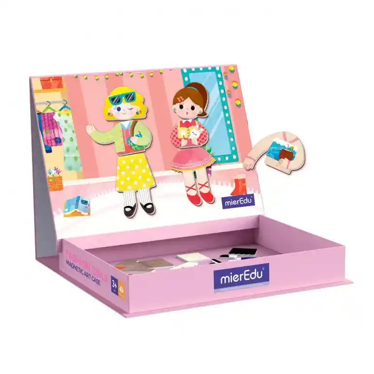 Juego Didáctico Arte Magnético Para Vestir Para Niños Niñas