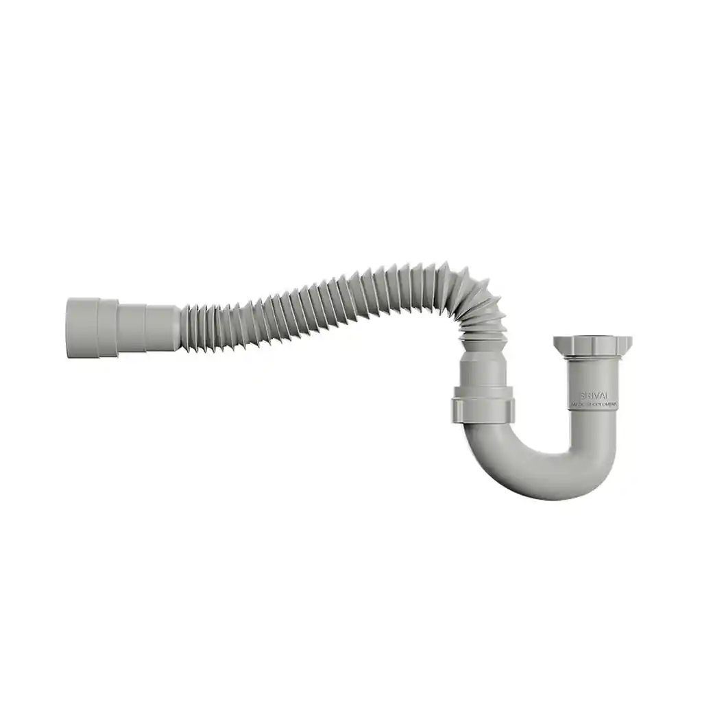 Linea Grival Sifon En P Flexible Gris (937940001)