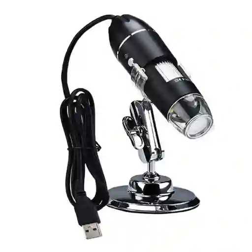 Microscopio Digital Usb 1000x 8 Leds Con Soporte Electronico