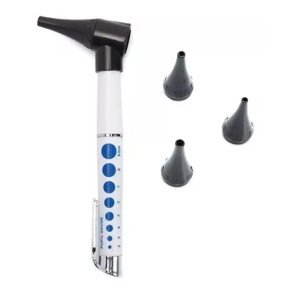 Otoscopio Portable Led Blanco Medico Oido Boca Nariz Luz