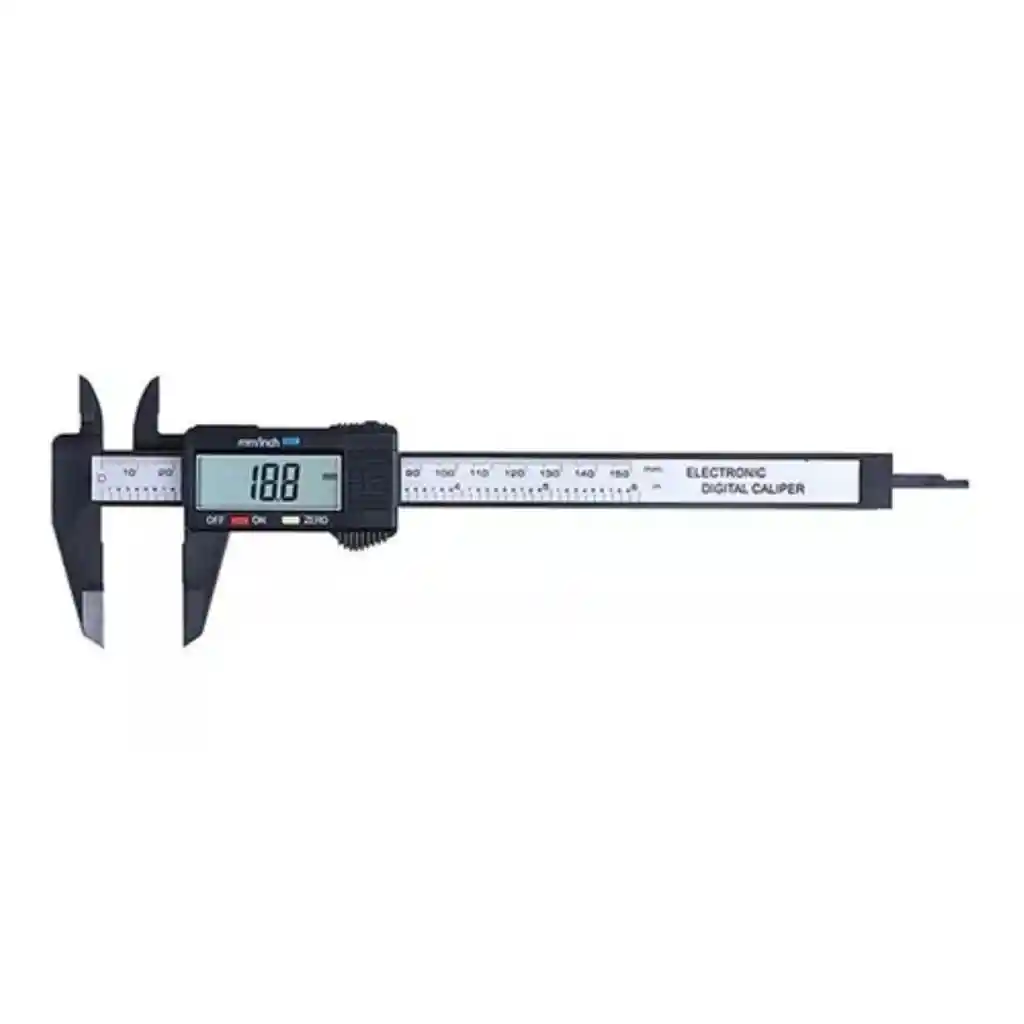 Calibrador Pie De Rey Digital Liviano En Fibra Carbono 150mm