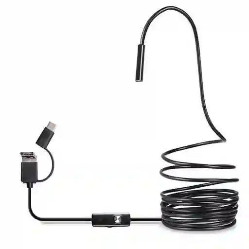 Endoscopio Usb Mini Camara 6 Leds 1m 7mm 3 En 1 Tipo C Iphon