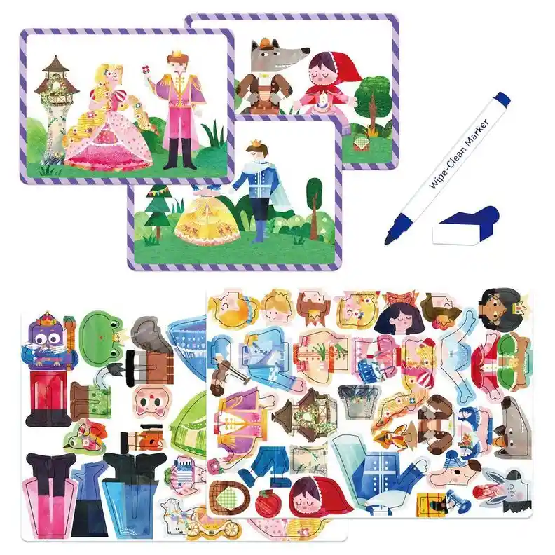 Juego Didáctico Arte Magnético Cuentos De Hadas Para Niños