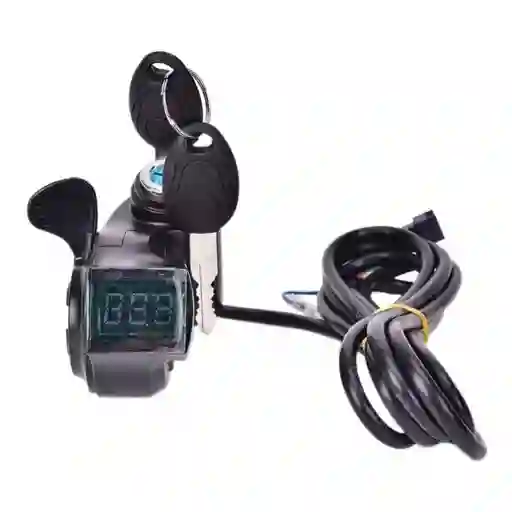Acelerador Para Bicicletas Electricas 12v A 99v Con Llave