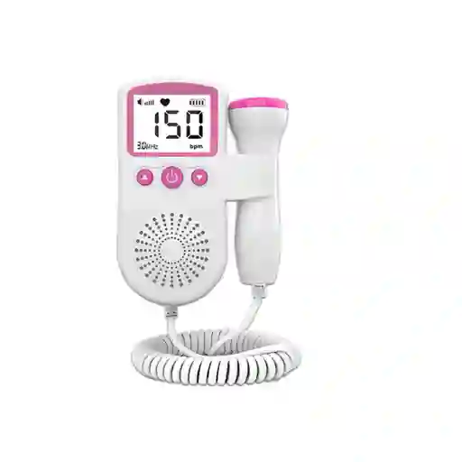 Monitor De Frecuencia Cardíaca Para Bebés Con Ecografía Doppler Fetal, Color Blanco