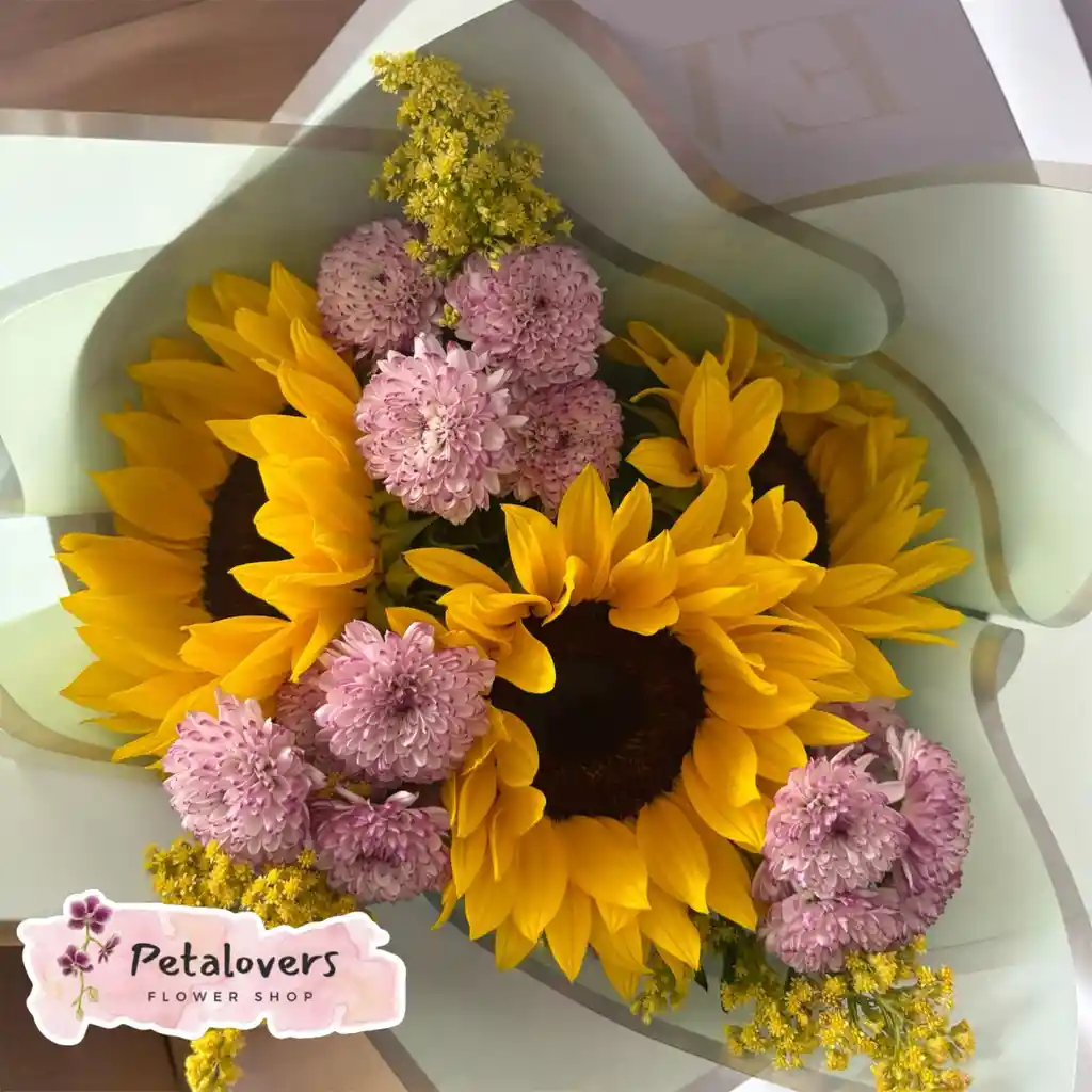 Flores Bouquet De 3 Girasoles