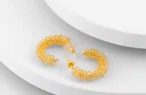 Candongas Flor Tejida