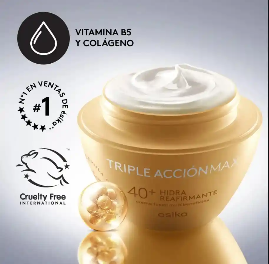 Crema Facial Triple Accion Max 40+