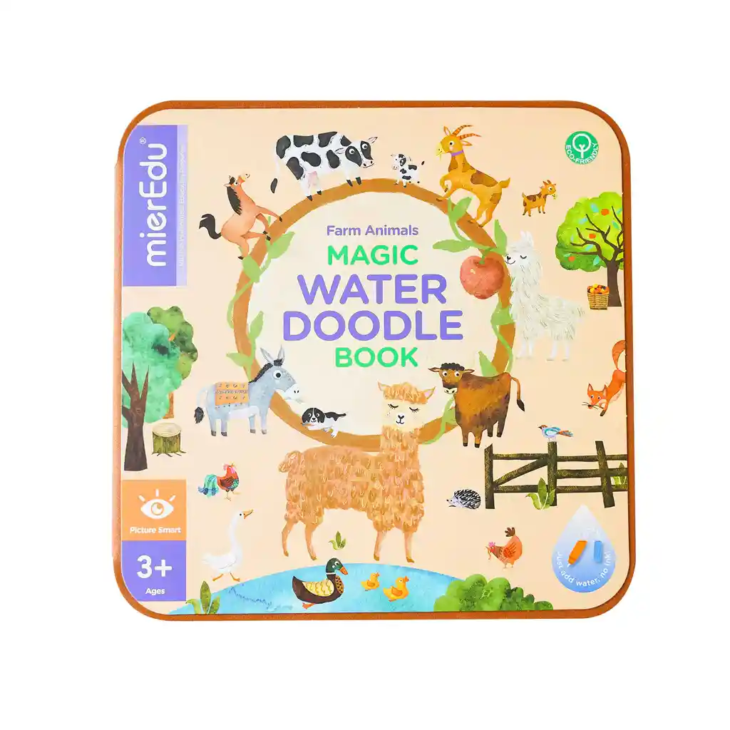 Libro Didáctico Actividades Reutilizable Con Agua Para Niños