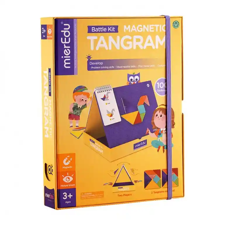 Juego Didáctico Tangram Magnético Con Desafíos Para Niños