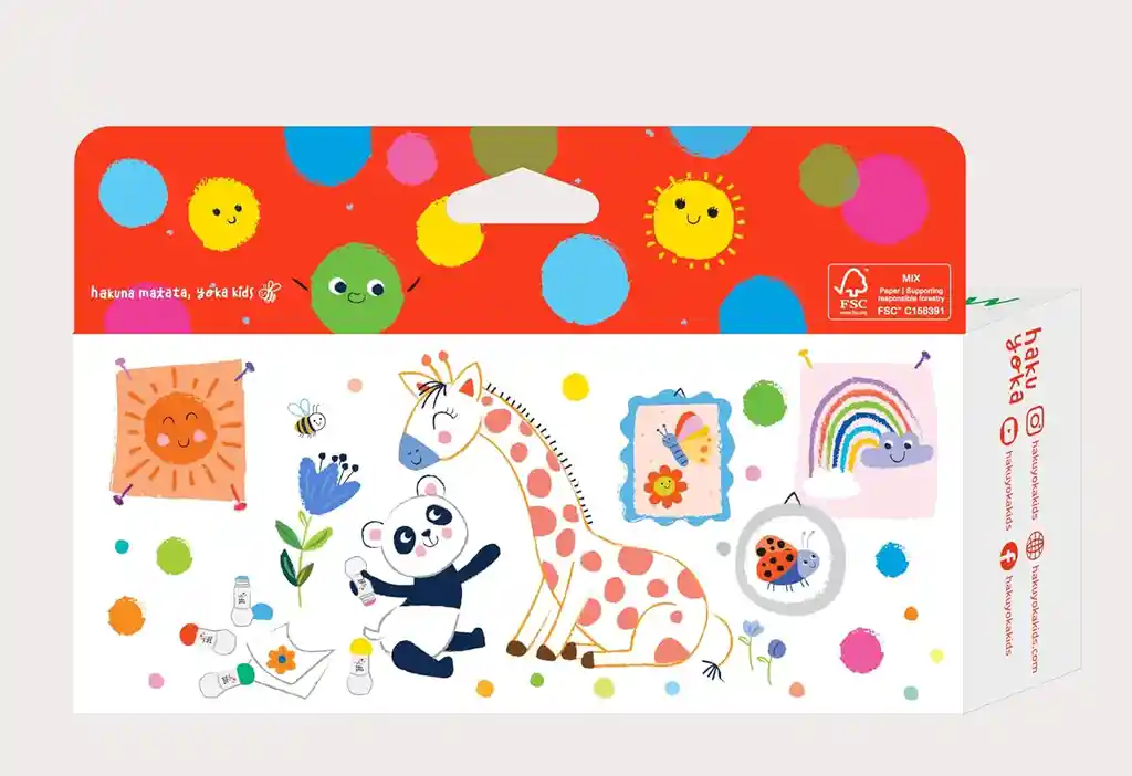 Juego Marcadores Lavables De Puntos 5 Unidades Para Niños