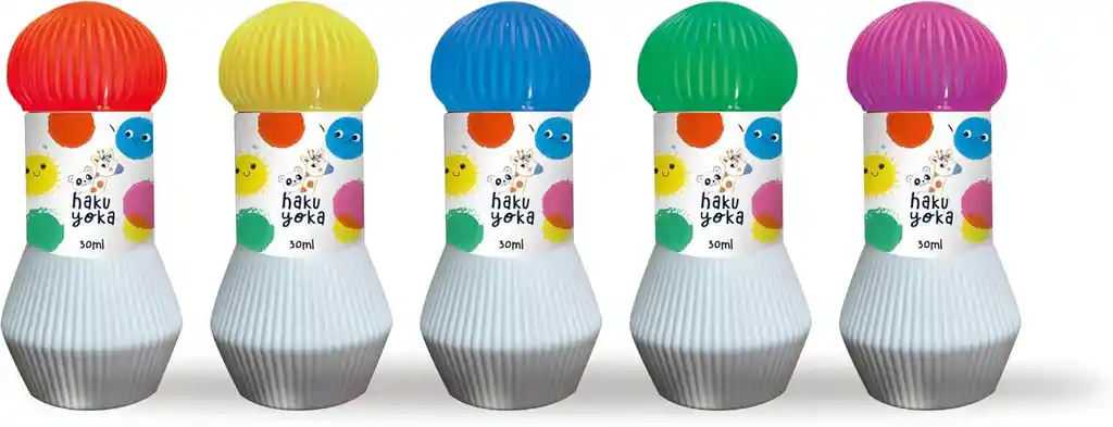 Juego Marcadores Lavables De Puntos 5 Unidades Para Niños