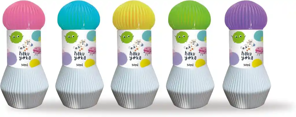 Juego Marcadores Lavables De Puntos 5 Unidades Para Niños